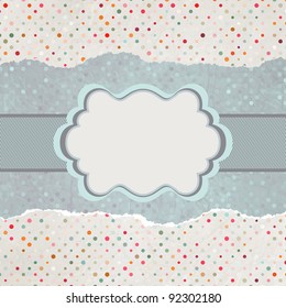 Vintage card with space for text. EPS 8 vector file included