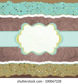Vintage card template with copy space. And also includes EPS 8 vector
