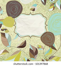 Vintage card template with copy space. And also includes EPS 8 vector