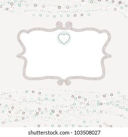 Vintage card template with copy space. EPS 8 vector file included