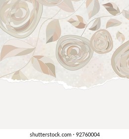 Vintage card template with copy space. EPS 8 vector file included
