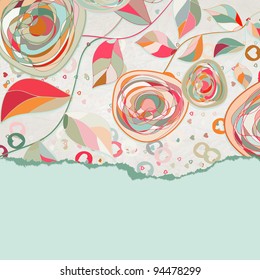 Vintage card template with copy space. And also includes EPS 8 vector