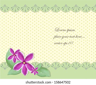 Vintage card template. Vector eps10.
