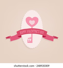 Vintage card for Valentine's Day.