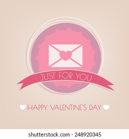 Vintage card for Valentine's Day.