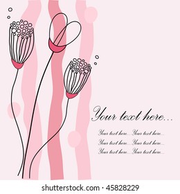 Vintage card. Vector.