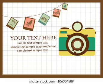 vintage card. vector illustration