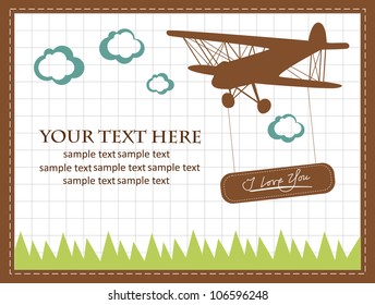 vintage card. vector illustration