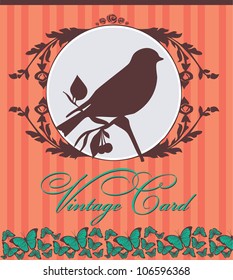 vintage card. vector illustration