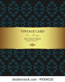  Vintage card. Vector illustration