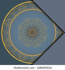 Vintage cards with Floral mandala pattern and ornaments. template. Islam, Arabic, Indian, Mexican ottoman motifs. Vector