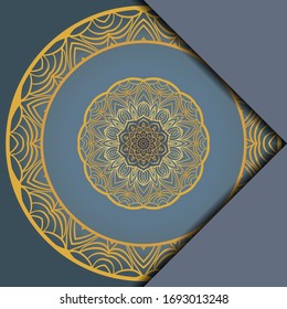 Vintage cards with Floral mandala pattern and ornaments. template. Islam, Arabic, Indian, Mexican ottoman motifs. Vector