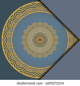 Vintage cards with Floral mandala pattern and ornaments. template. Islam, Arabic, Indian, Mexican ottoman motifs. Vector