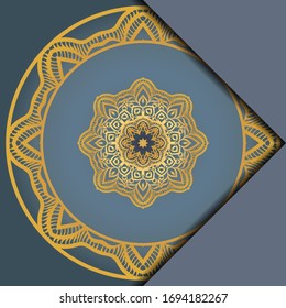 Vintage cards with Floral mandala pattern and ornaments. template. Islam, Arabic, Indian, Mexican ottoman motifs. Vector