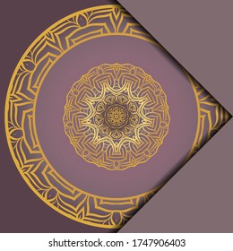 Vintage cards with Floral mandala pattern and ornaments. template. Islam, Arabic, Indian, Mexican ottoman motifs. Vector