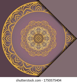 Vintage cards with Floral mandala pattern and ornaments. template. Islam, Arabic, Indian, Mexican ottoman motifs. Vector