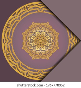 Vintage cards with Floral mandala pattern and ornaments. template. Islam, Arabic, Indian, Mexican ottoman motifs. Vector