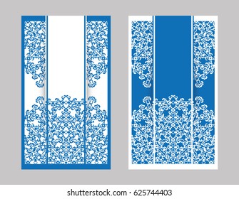 Vintage cards with Floral mandala pattern and ornaments. Vector Flyer oriental design Layout template. Islam, Arabic, Indian, Mexican ottoman motifs.