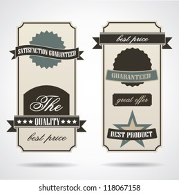 Vintage cards with promotional elements
