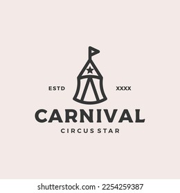 Vintage carnival Logo design vector illustration