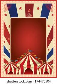 Vintage carnival poster template vector. Mardi gras. Circus. illustration