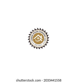 vintage carpenter vector logo design 