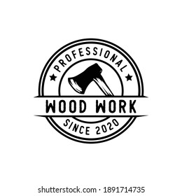 Vintage carpentry and mechanic labels, emblems and logo