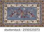 Vintage Carpet pattern.Persian colored carpet.Ikat ethnic  rug and carpet.Rich ornament for fabric design,handmade,interior decoration,rug,tapis,yoga mat,textiles.Multicolored background