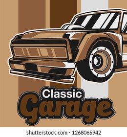 Vintage Cars Old Worn Sign Classic Stock Vector (Royalty Free ...