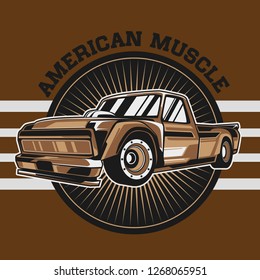 Vintage cars old worn sign. Classic cars retro poster