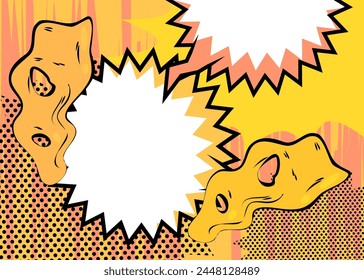 Vintage Cartoon Backgrounds, comic book backdrop. Retro vector comics pop art design.