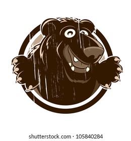 vintage cartoon bear