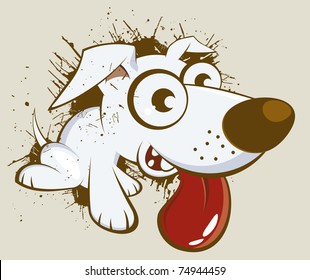 vintage cartoon dog