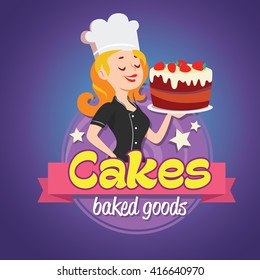 2,836 Woman cake logo Images, Stock Photos & Vectors | Shutterstock