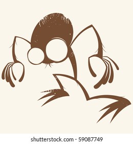 vintage cartoon monster