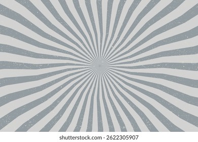 Vintage Cartoon Starburst Gray and Black Background.Vector illustration