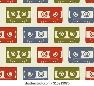 Vintage cassette pattern