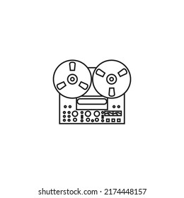 Vintage Cassette Tape Recorder Vector Art Stock Vector (Royalty Free ...