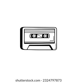 vintage cassette tape vector illustration concept