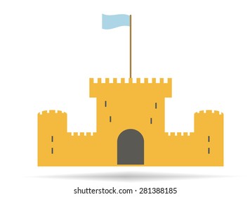 Vintage castle.Vector illustration