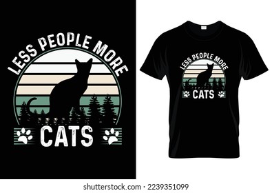 vintage cat t-shirt Design typography and custom templet 