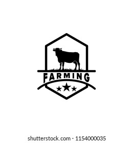 Vintage Cattle Beef Logo Design Inspiration Stock Vector (Royalty Free ...