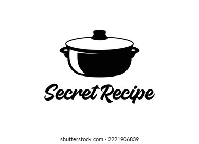 Vintage Cauldron Icon for Food Cook Recipe Restaurant Catering Logo