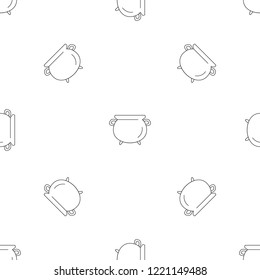 Vintage cauldron pattern seamless vector repeat geometric for any web design