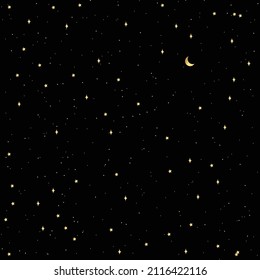 Vintage celestial mystical background. Boho vector illustration, vintage style. Mystical esoteric background for design of fabric, packaging, astrology, phone case, wrapping paper.