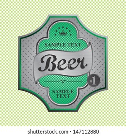vintage celtic beer label