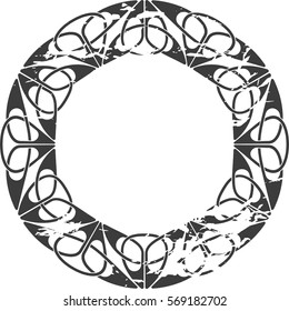 Vintage Celtic pattern. Element of Scandinavian or Celtic ornament 