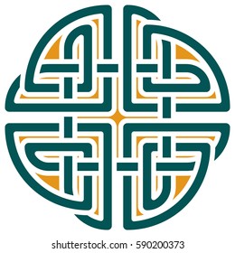 Vintage Celtic pattern. Pattern for Scandinavian or Celtic ornament. Vector illustration 