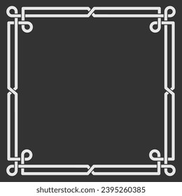 Vintage, Celtic Style frame isolated. Vector illustration