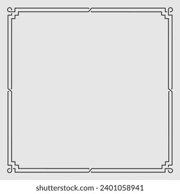 Vintage, Celtic Style frame isolated. Vector illustration